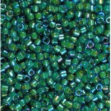 Miyuki delica Beads 11/0 - Fancy lined aqua green DB-2381